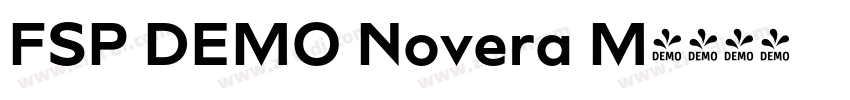 FSP DEMO Novera M字体转换 FSP DEMO Novera M字体转换